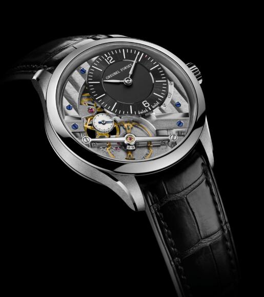Replica Greubel Forsey Watch Signature 1 Stainless steel Black-anthracite gold dial Men